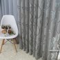Leaf style design jacquard curtain blind for window