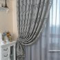 Leaf style design jacquard curtain blind for window