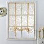 Kitchen short curtains jacquard roman blinds floral