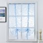 Kitchen short curtains jacquard roman blinds floral