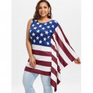 Plus Size American Flag T-shirt