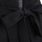 Snowflake Jacquard Shawl Collar Belted Cardigan