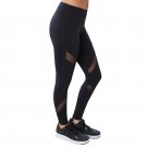 Women Leggings Gothic Insert Mesh Design Trousers Pants Black Capris Sportswear Fitness Leggings