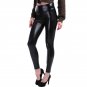 Leather Leggings Women High Waist Leggings Stretch Slim Black Legging Fashion