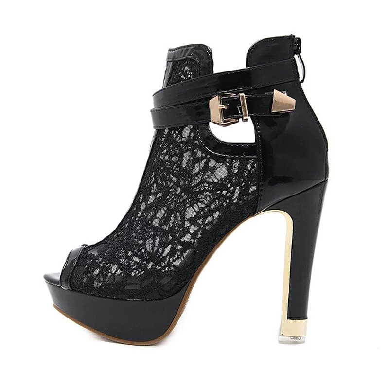 Peep toe High Heel Sandals Women Super High Heels Platform Shoes Sexy Ladies Sandals