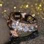 Crystal Zircon Stone Ring Unique Style Fashion Rose Gold Silver Jewelry Vintage Wedding Rings