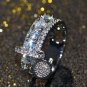 Crystal Zircon Stone Ring Unique Style Fashion Rose Gold Silver Jewelry Vintage Wedding Rings