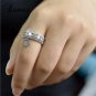 Crystal Zircon Stone Ring Unique Style Fashion Rose Gold Silver Jewelry Vintage Wedding Rings