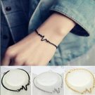 Heart Beat Simple Ecg Bracelets for Women