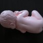 Baby brooch pink sleeping baby newborn girl