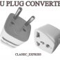 EU UNIVERSAL TRAVEL ADAPTOR PLUG: UK/US/ASIA to EU