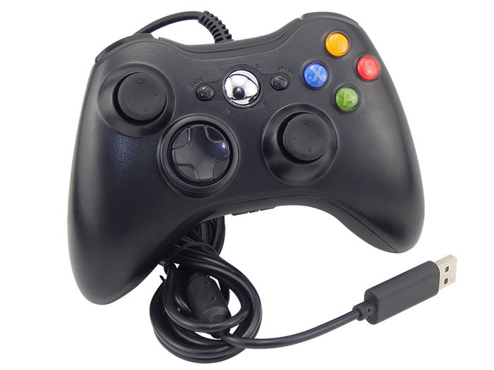 New Black USB Wired Xbox 360 Controller Joypad Joystick For Xbox 360