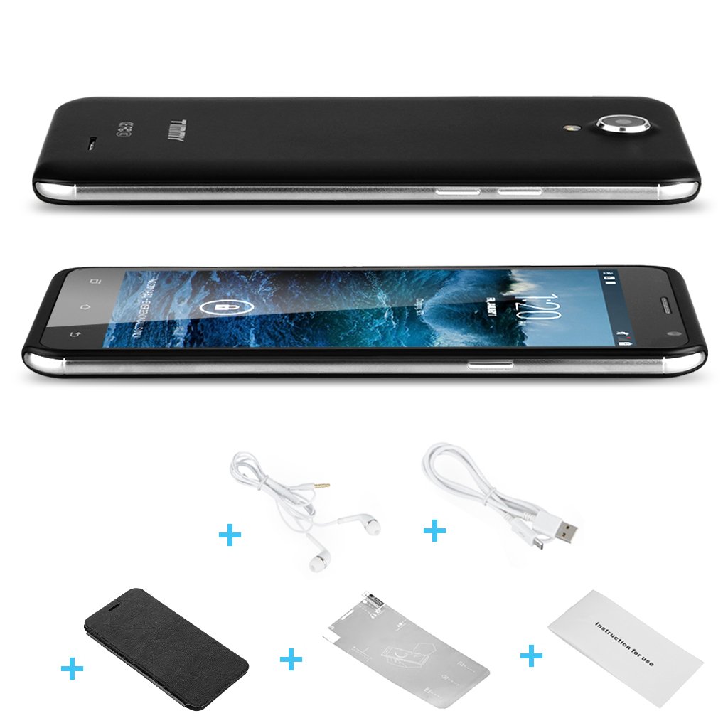 TIMMY E86 5.5" IPS HD Android 4.4 MTK6582 Quad Core 3G Mobile SmartPhone Gesture