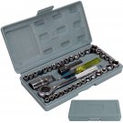 New 40 Piece 3/8"" And 1/4"" Drive Socket Set Tool Kit Ratchet Wrench Driv