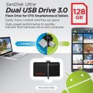 Sandisk 128GB Ultra Dual USB 3.0 OTG Micro USB Flash Memory Drive Stick