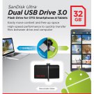 SANDISK 32GB ULTRA DUAL OTG MICRO FLASH DRIVE USB FOR MOBILE TABLET