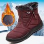 Women New Fur Snow Boots Winter Low Heels Snow Shoes Warm Botas Mujer Footwear