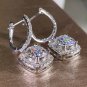 Square Shape Drop Earrings Bridal Engagement Jewelry Female Dangle Earring Nice Gift