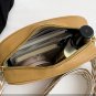 Vintage Small Flap Shoulder Bag PU Leather Women Wide Strap Messenger Bags
