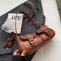 Fashion Double pockets Design PU Leather Shoulder Bag for Women