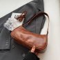 Fashion Double pockets Design PU Leather Shoulder Bag for Women