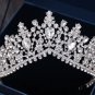Silver Color Crystal Crowns tiara Fashion Queen Women Wedding Hair Jewelry 04