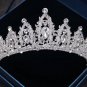 Silver Color Crystal Crowns tiara Fashion Queen Women Wedding Hair Jewelry 14