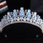 Silver Color Crystal Crowns tiara Fashion Queen Women Wedding Hair Jewelry 17