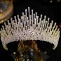 Luxury Cubic Zirconia Big Crown Tocados Para Cabello Novia Headpiece for Weddings Accessories
