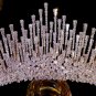 Luxury Cubic Zirconia Big Crown Tocados Para Cabello Novia Headpiece for Weddings Accessories