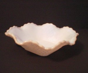 Vintage Milk Glass Candy Dish