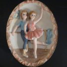Turtle King Ballet Dancer Bas Relief Wall Plaques (2)