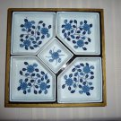 Vintage Japanese Laquered Sushi Tray (Ceramic & Wood)