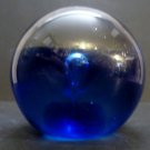Cobalt Blue Art Glass Crystal Ball WithTeardrop
