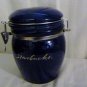 Cobalt Blue Ceramic 80's Starbucks Coffee Canister