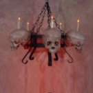 Halloween Haunted House Metal Skull Chandalier