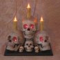 Halloween Haunted House Pile of Skulls Light
