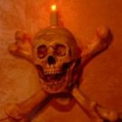 Captain Morgan Skull & Crossbones Halloween Wall Light