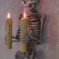 Haunted Halloween Skeleton Torso Wall Light