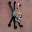 Haunted Halloween Skull Wall Light