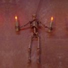 Haunted Halloween Skeleton Wall Light