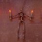 Haunted Halloween Skeleton Wall Light