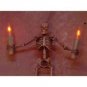 Haunted Halloween Skeleton Wall Light