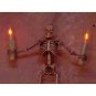 Haunted Halloween Skeleton Wall Light