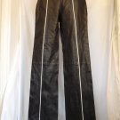 Leather Pants Size 4 B Lucid Black White Pin Stripe HOT Womens Clothes GUC
