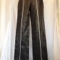 Leather Pants Size 4 B Lucid Black White Pin Stripe HOT Womens Clothes GUC
