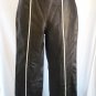 Leather Pants Size 4 B Lucid Black White Pin Stripe HOT Womens Clothes GUC