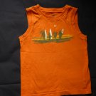 Boys Clothes 3T Faded Glory Summer Sleeveless T Shirt Orange Surfer Sunset
