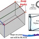Batting Cage Netting 10x10x40 ft. New # 21 Nylon Net.