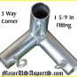 Pro batting cage frame kit 40 ft. Fittings 1 5/8 in. Build yourself frame